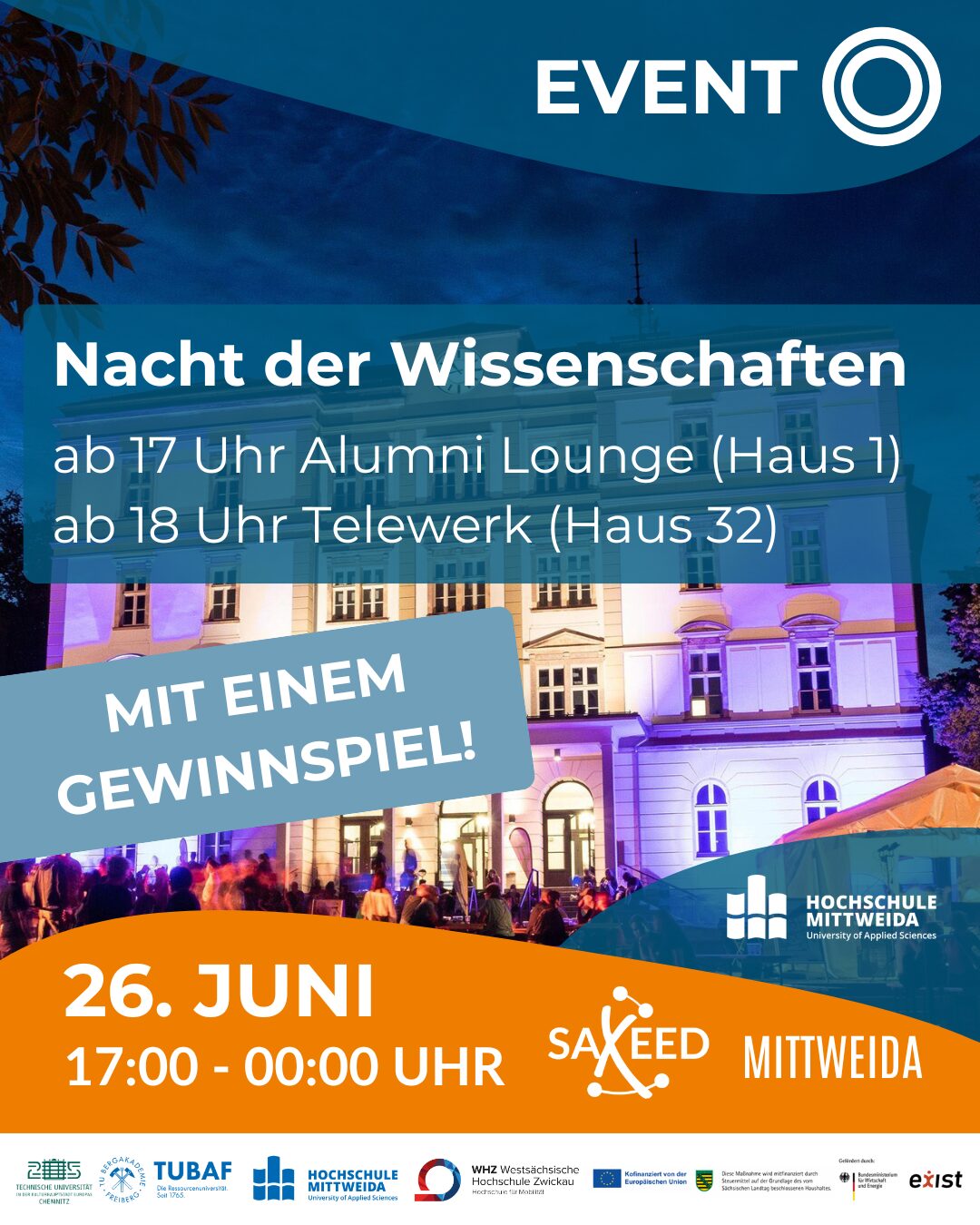 SAXEED bei der Nacht der Wissenschaften an der HSMW
