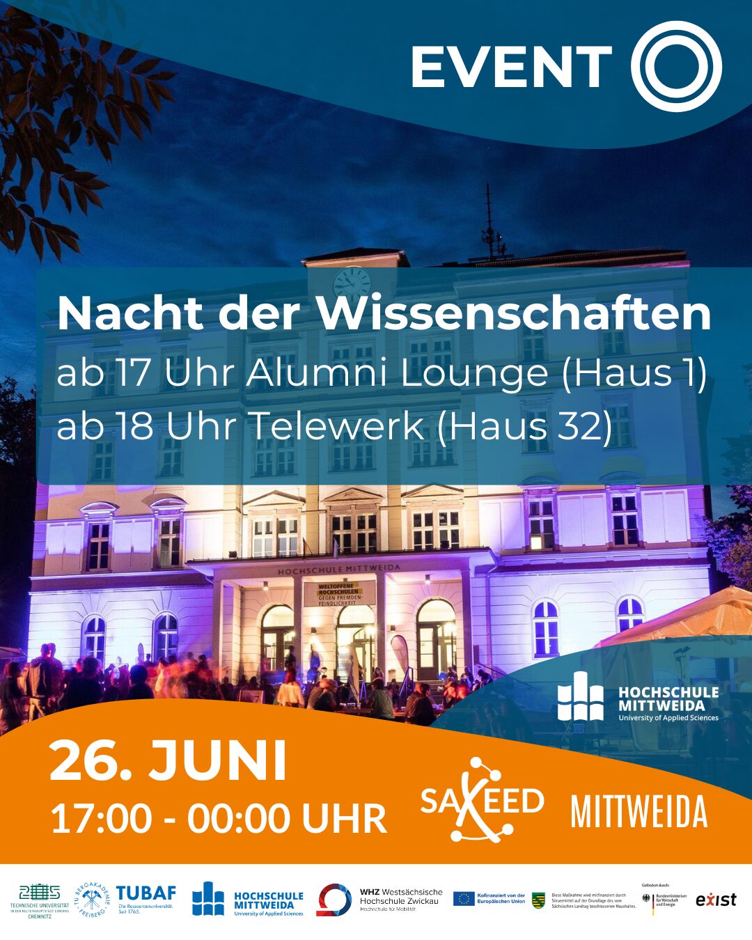 SAXEED bei der Nacht der Wissenschaften an der HSMW