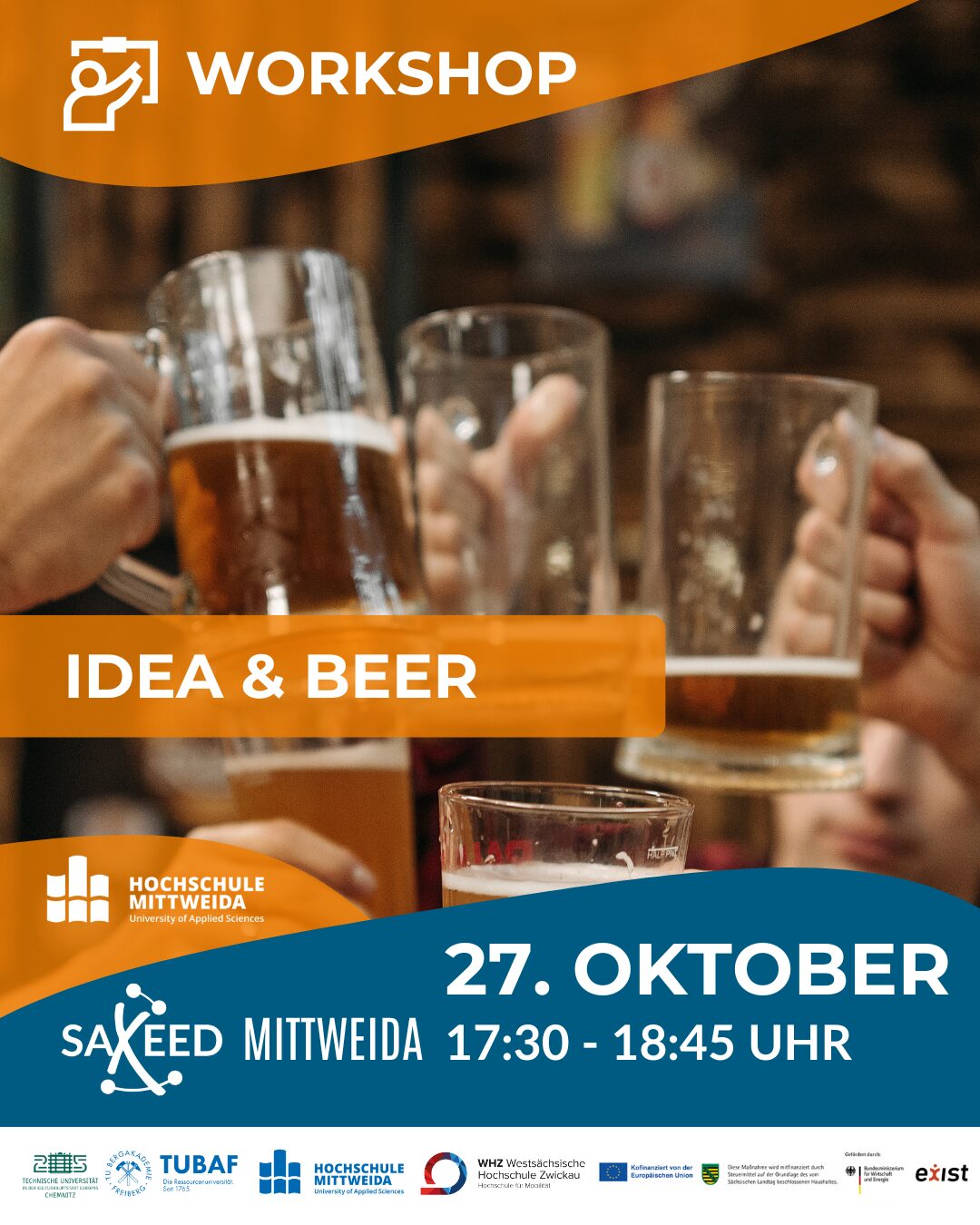 Idea&Beer Sprint – Dein Ideenworkshop (Präsenz)