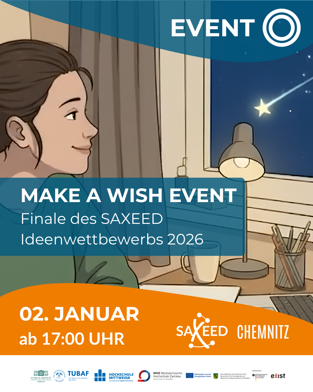 MAKE A WISH - der SAXEED Ideenwettbewerb 2026 Finale