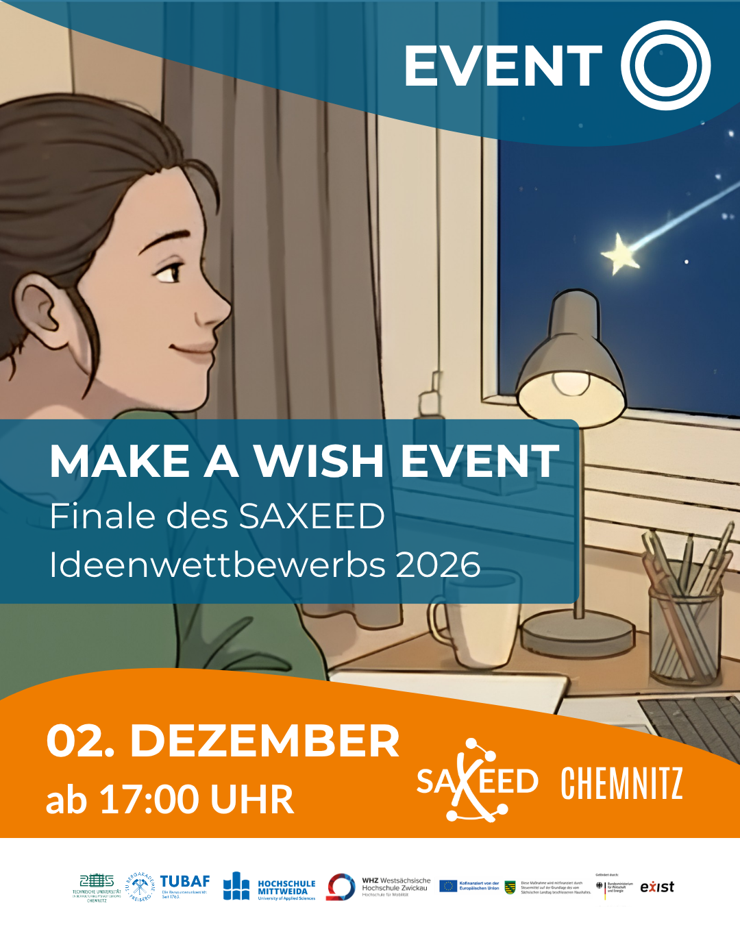 MAKE A WISH - der SAXEED Ideenwettbewerb 2026 Finale